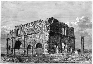 Praetoriumin rauniot, Lambaesis, Algeria, n. 1890