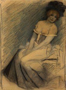 Odotan, 1896. tekijältä Armand Rassenfosse