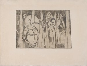 Les Rouisseuses (Pellankeräilijät) 1893 (etsaus) tekijältä Armand Séguin