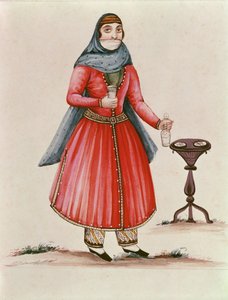 Armenialainen puku n.1840 (wc paperilla)