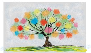 Farbiger Baum