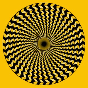 Spirale auf Gelb