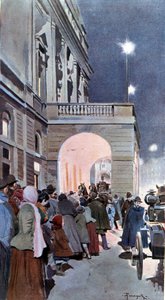 Uteliaat Teatro alla Scalan edessä