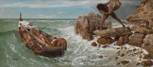 Odysseus ja Polyphemus  tekijältä Arnold Böcklin