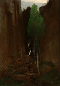Spring in a Narrow Gorge (Lähde kapeassa rotkossa) tekijältä Arnold Böcklin