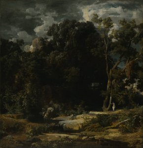 Roomalainen maisema, 1852 tekijältä Arnold Böcklin