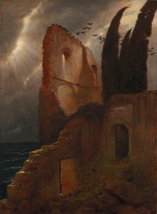 Raunio meren rannalla tekijältä Arnold Böcklin
