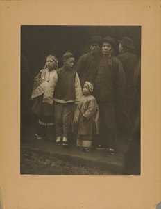 Sekalainen joukko, vanha Chinatown - San Francisco tekijältä Arnold Genthe