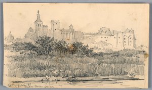 Chateau de Papes, Avignon tekijältä Arnold William Brunner