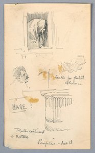 Luonnokset Pompejissa tekijältä Arnold William Brunner