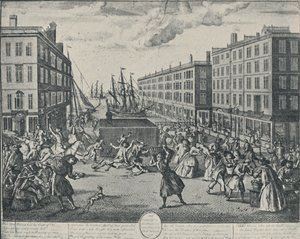 "The Humors of Billingsgate, 1736", 1920 tekijältä Arnoldus van Haecken