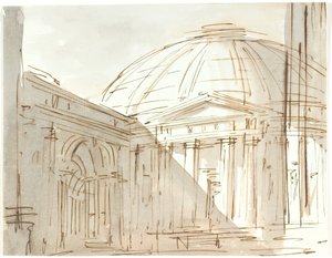 Pyöreä rakennus (Pantheon?)