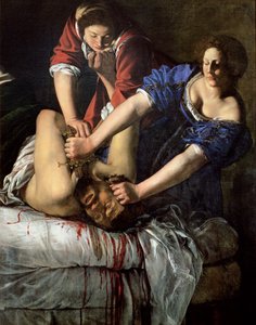 Judith ja Holofernes (paneeli) tekijältä Artemisia Gentileschi