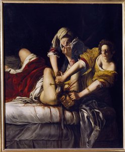 Judith ja Holofernes, noin 1620 (öljy kankaalle). tekijältä Artemisia Gentileschi