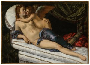 Venus ja Cupid tekijältä Artemisia Gentileschi