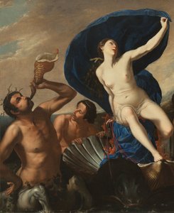 Galatean voitto (öljy kankaalle) tekijältä Artemisia and associate Gentileschi