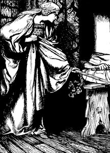 Morgan le Fay varastaa Arthurin miekan