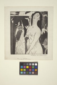 Doorway to Illusion (etsaus ja akvatinta) tekijältä Arthur Bowen Davies