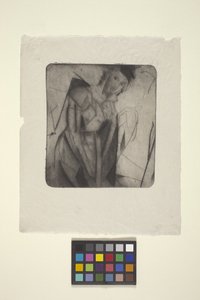 Lasihahmo (kuivapiste) tekijältä Arthur Bowen Davies