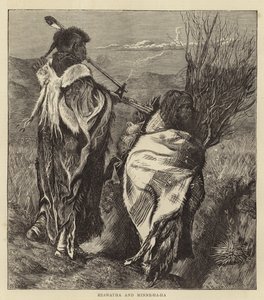Hiawatha ja Minne-Ha-Ha (kaiverrus) tekijältä Arthur Boyd (after) Houghton