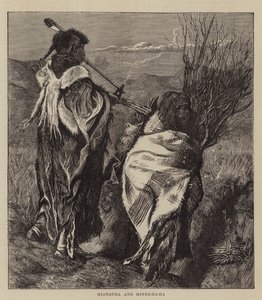 Hiawatha ja Minne-ha-ha tekijältä Arthur Boyd Houghton
