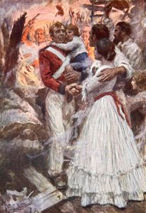 Luutnantti Havelockin rohkeus (väri litho) tekijältä Arthur C. (after) Michael