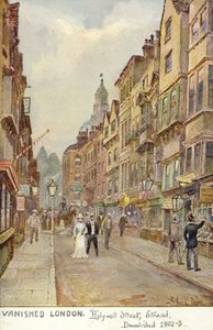 Kadonnut Lontoo - Hollywell Street, Strand, purettu 1902-3