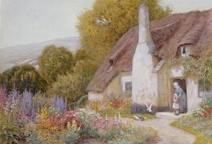Huonekalut ja erilaiset esineet 1100- ja 1300-luvuilta tekijältä Arthur Claude Strachan