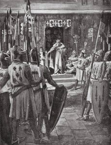 Henrik III ja paronit (litografia)