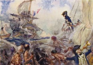 Kapteeni Nelson Agamemnonissa taistelussa Ca Iraa vastaan tekijältä Arthur David McCormick