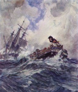 Luutnantti Nelson hakemassa palkintoa myrskyssä tekijältä Arthur David McCormick