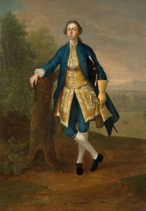 Muotokuva miehestä sinisessä, 1785. tekijältä Arthur Devis