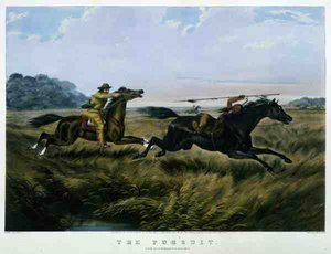 Pursuit, pubi. kirjoittanut Currier & Ives tekijältä Arthur Fitzwilliam (after) Tait
