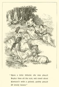 Sir Calidore, kohteliaisuuden ritari, Coridon ja Pastorella (kaiverrus)
