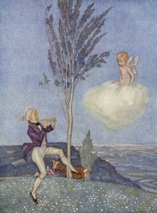 Pipeing alas laaksoja villi (väri litho)