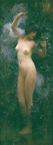 Daphne, noin 1890 (öljy kankaalle) tekijältä Arthur Hacker