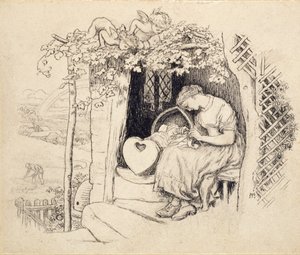 Kehdolla, 1873 tekijältä Arthur Hughes