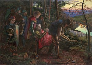 Auringon ritari, 1860 tekijältä Arthur Hughes