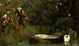 The Lady of Shalott, 1873 tekijältä Arthur Hughes