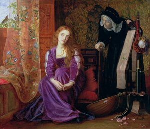 "The Paained Heart" tai "Sigh No More, Ladies", 1868 tekijältä Arthur Hughes