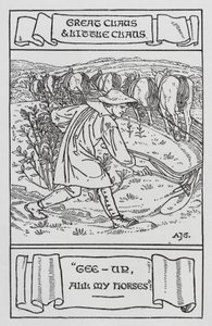 Hans Christian Andersen: Suuri Claus ja pieni Claus (litho) tekijältä Arthur Joseph Gaskin