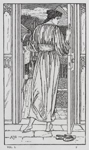 Hans Christian Andersen: Onnen goloshes (litho) tekijältä Arthur Joseph Gaskin