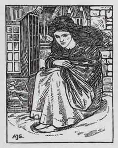 Hans Christian Andersen: Pieni tulitikkutyttö (litho)