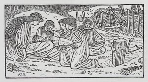 Hans Christian Andersen: Pieni merenneito (litho) tekijältä Arthur Joseph Gaskin