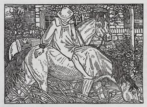 Hans Christian Andersen: Naapuriperheet (litho) tekijältä Arthur Joseph Gaskin