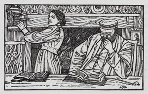 Hans Christian Andersen: Vanha katulamppu (litho)