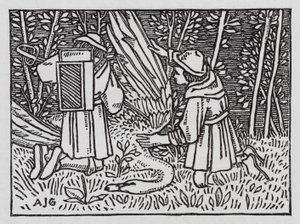 Hans Christian Andersen: Matkakumppani (litho) tekijältä Arthur Joseph Gaskin