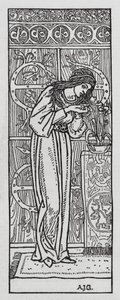 Hans Christian Andersen: Thumbelina (litho) tekijältä Arthur Joseph Gaskin