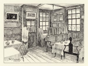 Ye Olde Cheshiren juusto (litografia) tekijältä Arthur Moreland