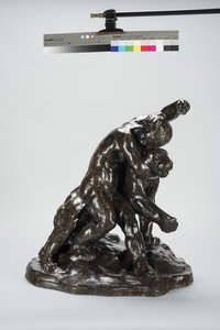 Puma ja lapsi (pronssi)